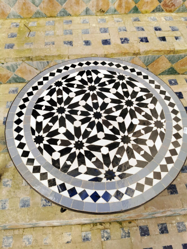 Authentic Handmade Moroccan Mosaic Tables – Unique Artisan Pieces from Fez | Britsinkstudio UK - Image 4