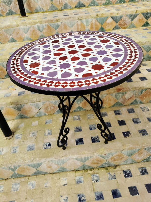 Handmade Moroccan Mosaic Tables from Fez – Unique Artisan Craft | Britsinkstudio UK - Image 2