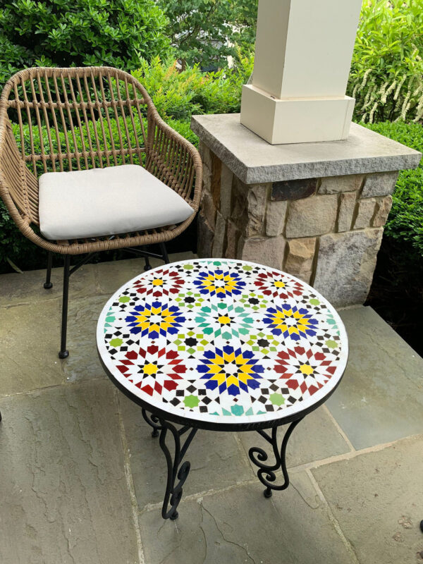 Authentic Moroccan Mosaic Tables – Handmade in Fez by Skilled Artisans | Britsinkstudio UK
