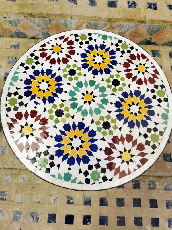 Authentic Moroccan Mosaic Tables – Handmade in Fez by Skilled Artisans | Britsinkstudio UK - Image 4