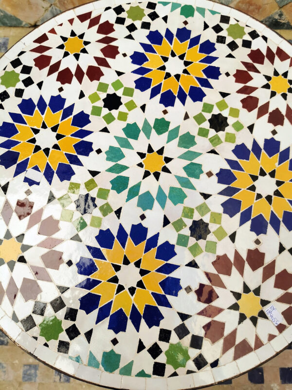 Authentic Moroccan Mosaic Tables – Handmade in Fez by Skilled Artisans | Britsinkstudio UK - Image 5