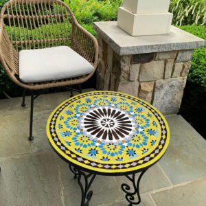 Moroccan Mosaic Tables Handmade in Fez – One-of-a-Kind Artisan Pieces | Britsinkstudio UK
