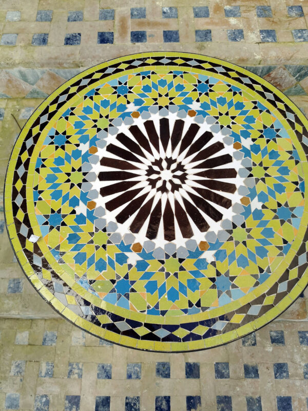 Moroccan Mosaic Tables Handmade in Fez – One-of-a-Kind Artisan Pieces | Britsinkstudio UK - Image 4
