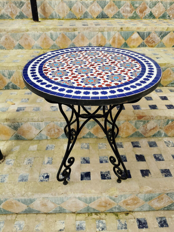 Handmade Mosaic Tables from Morocco – Unique Fez Artisan Designs | Britsinkstudio UK - Image 4