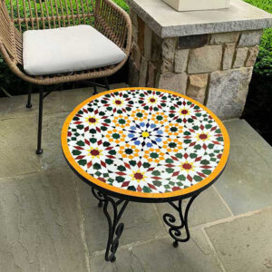 Exquisite Moroccan Mosaic Tables – Handmade Artisan Craft from Fez | Britsinkstudio UK