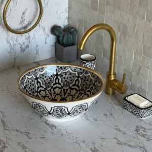 Moroccan Boho Sink – Unique Handcrafted Ceramic Basin | britsinkstudio UK