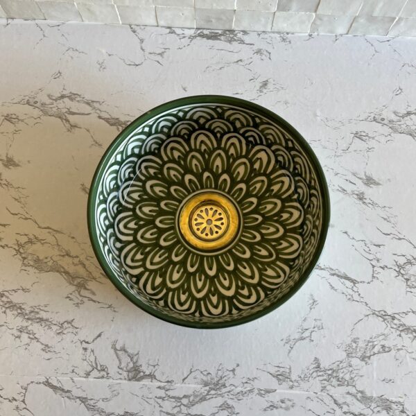 boho sink - Handmade Ceramic Vessel Sink – Moroccan Bathroom Design | britsinkstudio UK - Image 3