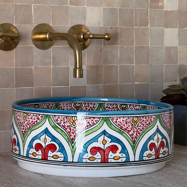 Bathroom Vessel Sink – Handcrafted in Fez, Morocco | britsinkstudio UK - Image 6