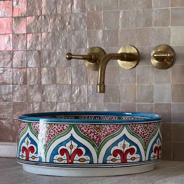 Bathroom Vessel Sink – Handcrafted in Fez, Morocco | britsinkstudio UK - Image 5