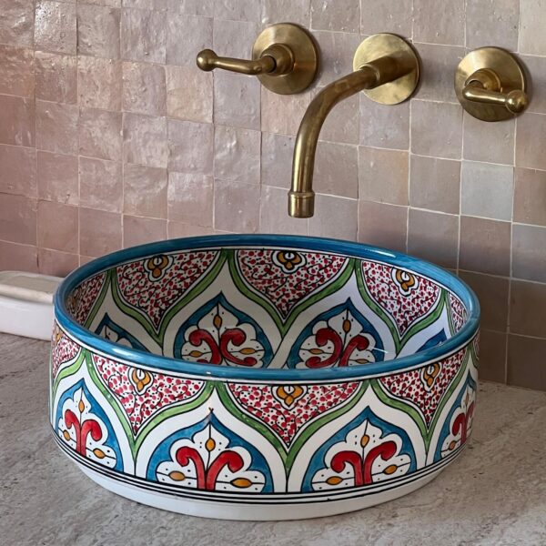 Bathroom Vessel Sink – Handcrafted in Fez, Morocco | britsinkstudio UK - Image 3