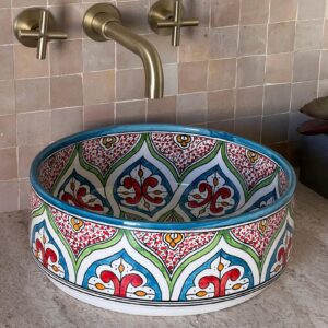 Bathroom Vessel Sink – Handcrafted in Fez, Morocco | britsinkstudio UK