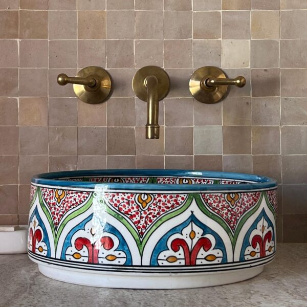 Bathroom Vessel Sink – Handcrafted in Fez, Morocco | britsinkstudio UK - Image 2